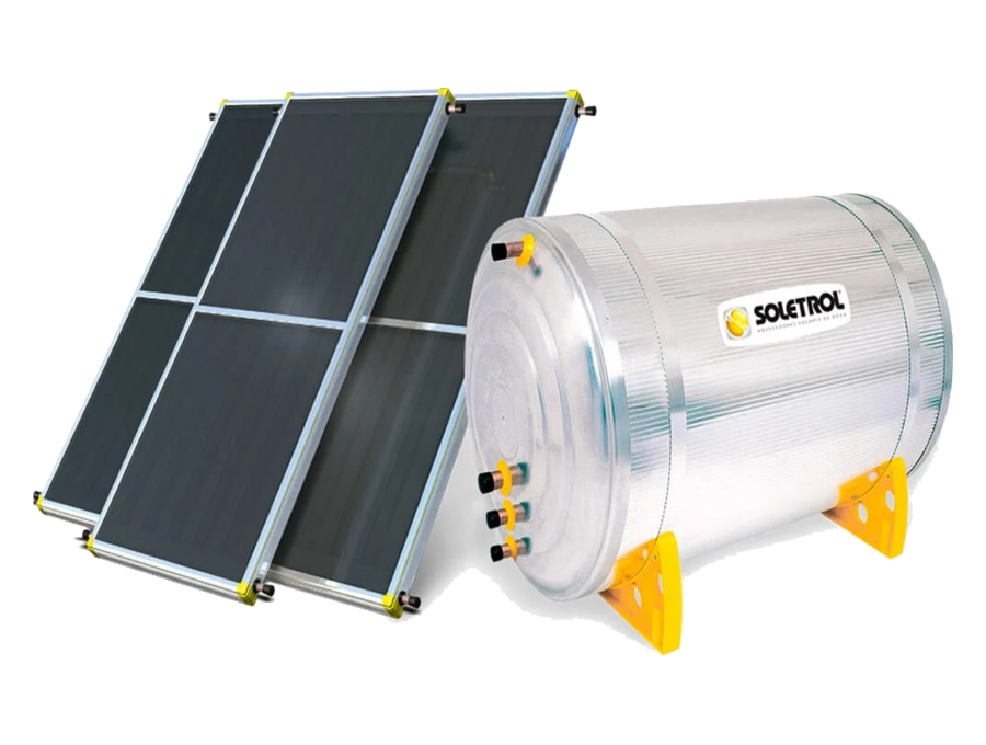 Sistema de aquecimento solar da marca Soletrol