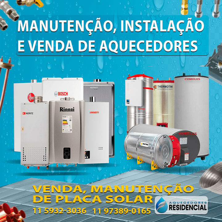 Conserto de aquecedor solar no Jardins,